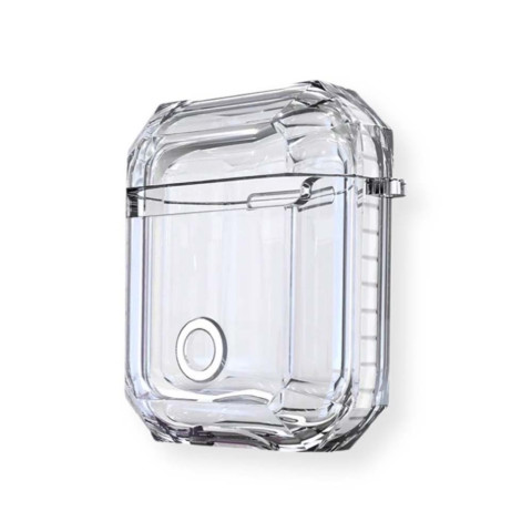 Чехол для AirPods 1/2 Shockproof Transparent White Чехол для AirPods 1/2 Shockproof Transparent White